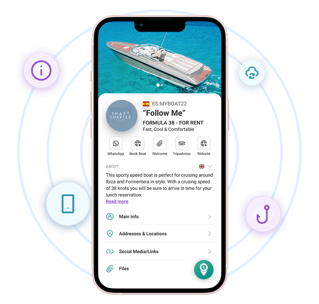 Smartphone displaying VayaPin mobile app