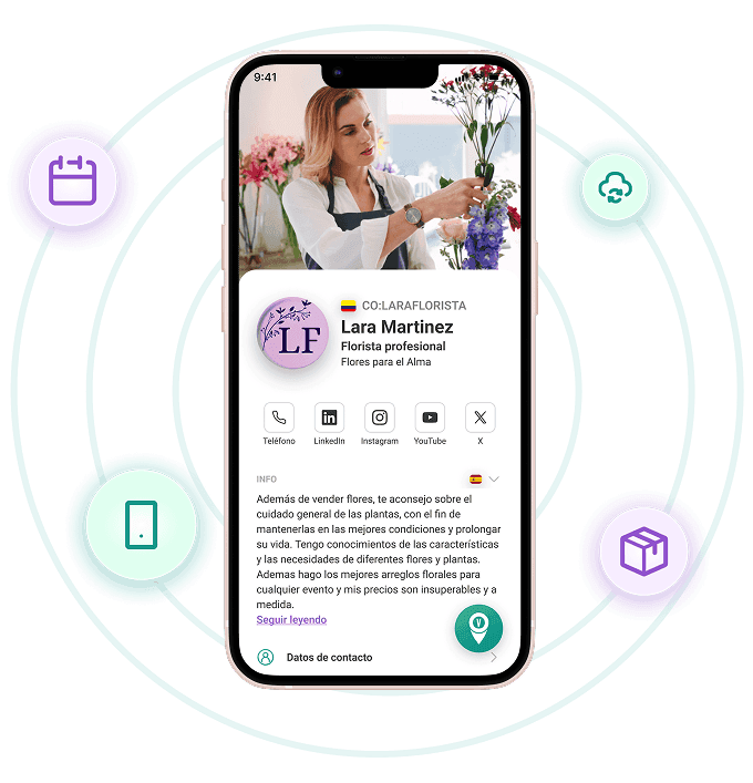 Smartphone displaying VayaPin mobile app